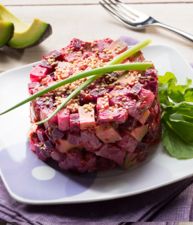 Avocado Tuna Beet Tartare