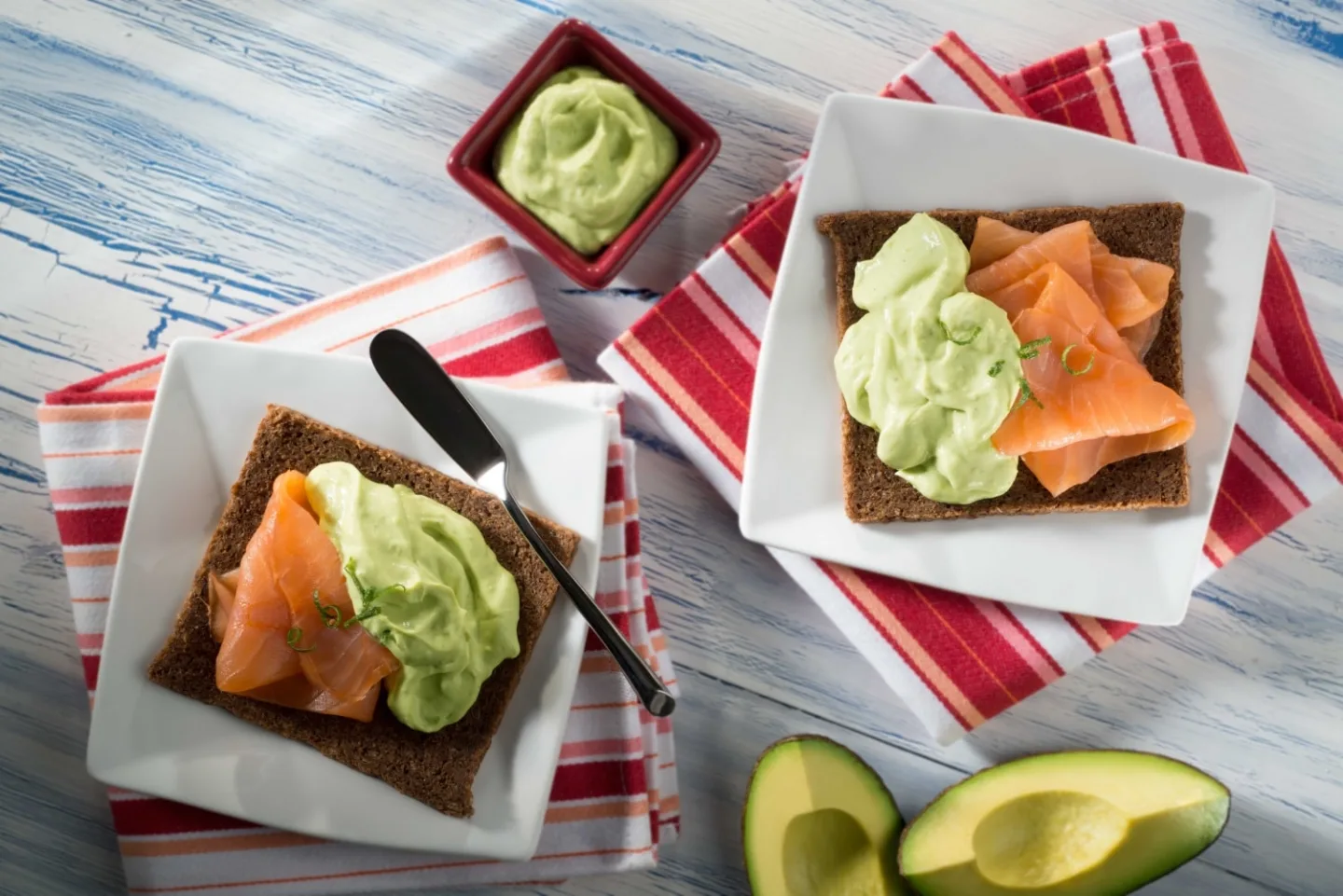Gravlax Sandwiches with Avocado Crema