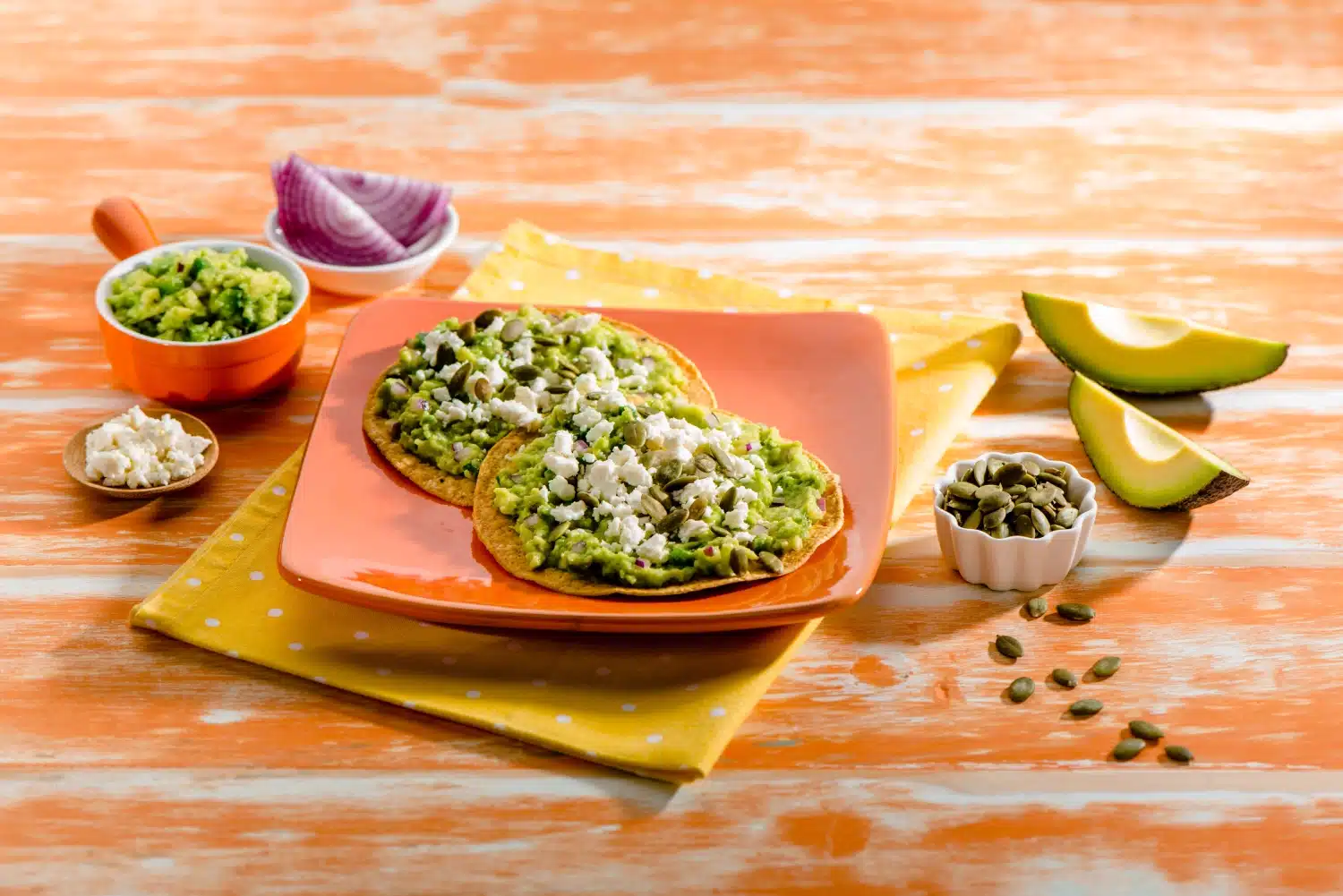 Vegetarian Avocado and Pepita Tostadas